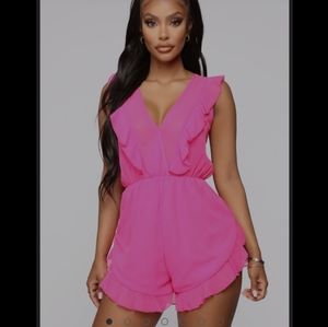 Fashionnova fuscia romper